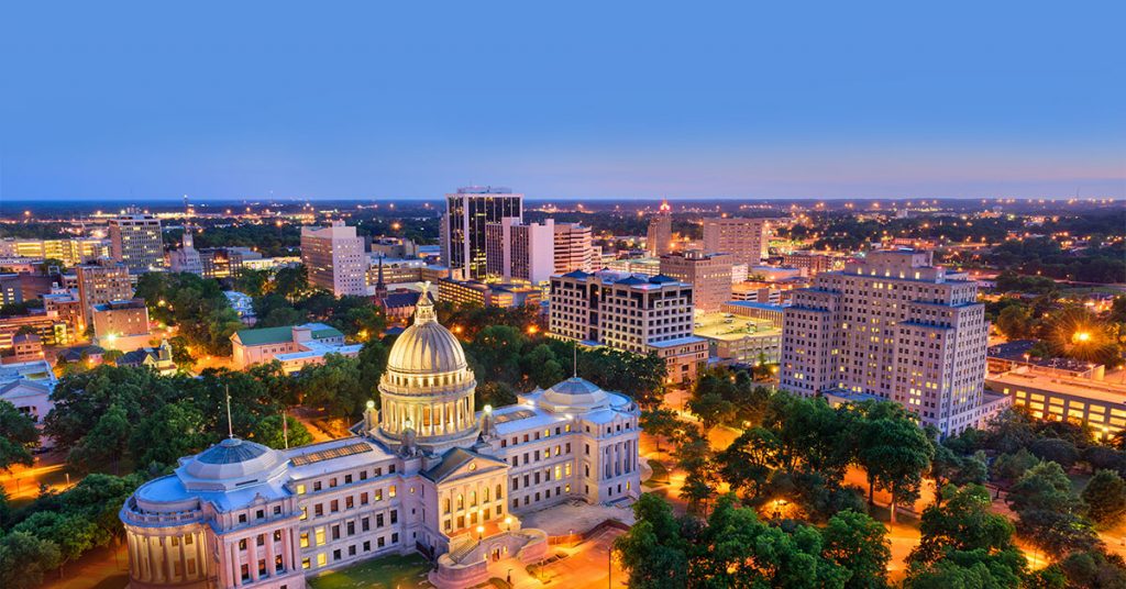 Mississippi at night